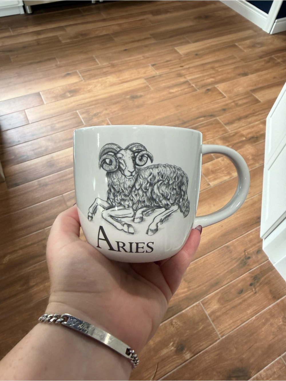 Aries Zodiac Ceramic Coffee Mug - White